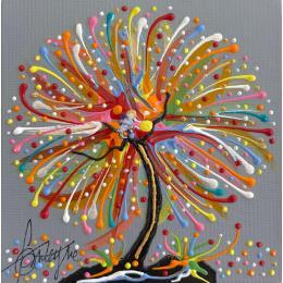 Painting Entre gris et couleur by Fonteyne David | Painting Figurative Acrylic