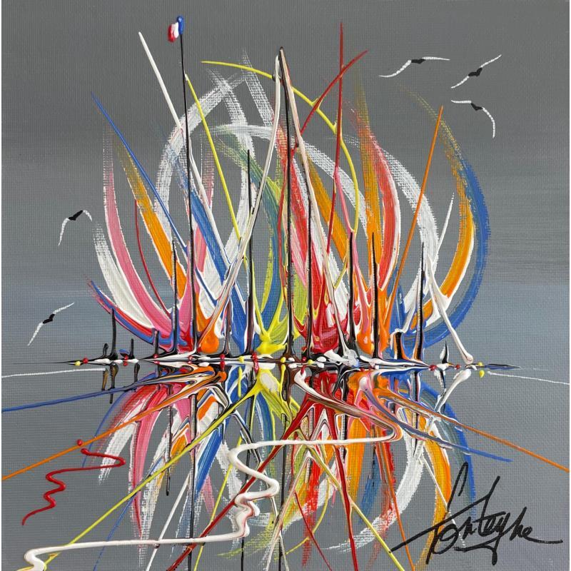 Painting Couleur de la mer by Fonteyne David | Painting Figurative Acrylic