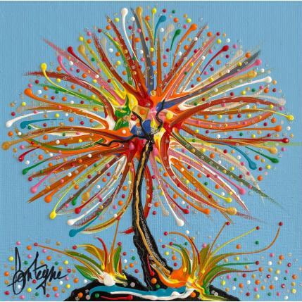 Peinture Bleue ici par Fonteyne David | Tableau Figuratif Acrylique