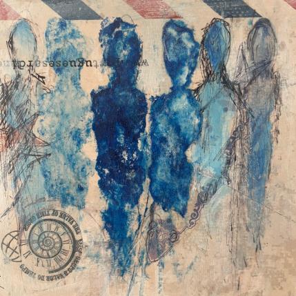 Painting La lettre uidiable by Rocco Sophie | Painting Raw art Acrylic, Gluing, Sand