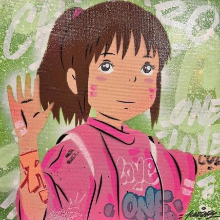 Gemälde Chihiro von Lemoine Mael | Gemälde Pop-Art Acryl, Graffiti Pop-Ikonen