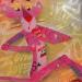 Gemälde Pink Panther von Lemoine Mael | Gemälde Pop-Art Pop-Ikonen Graffiti Acryl