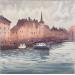 Painting Quay and the Church of Saint Nicolas, Strasbourg II by Dandapat Swarup | Painting Figurative Urban Watercolor