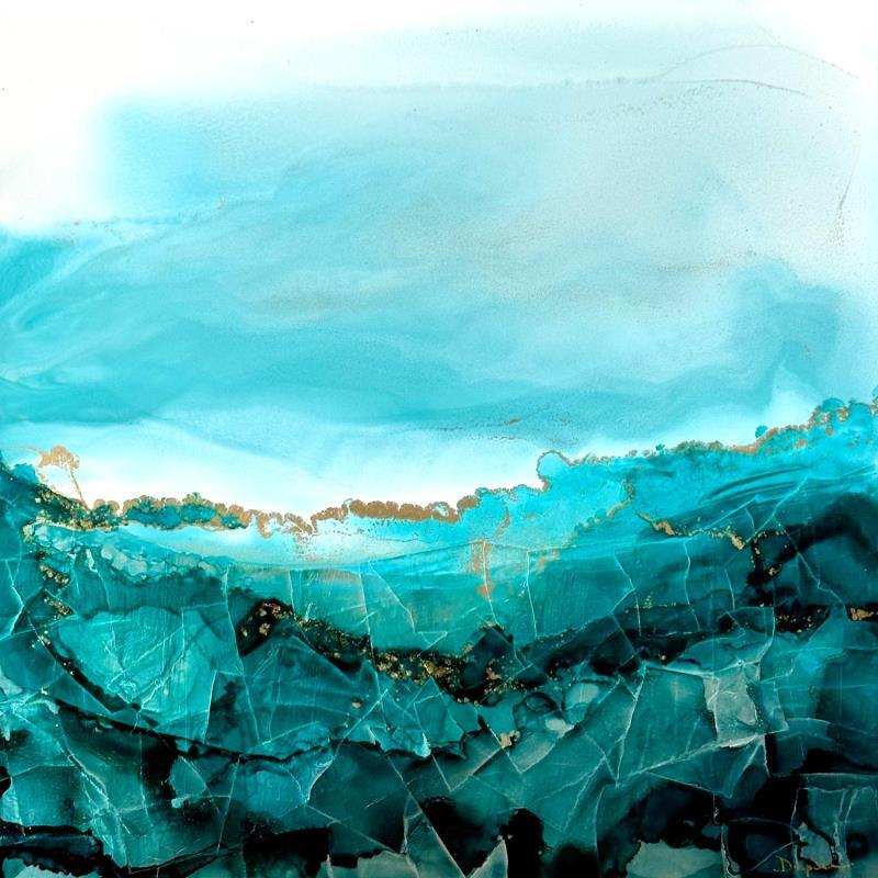 Peinture F3 - 2045  Poésie Marine par Depaire Silvia | Tableau Abstrait Paysages Marine Minimaliste Acrylique