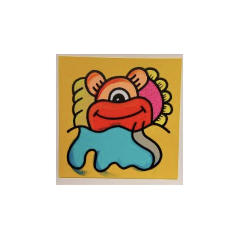 Painting Buko one by Hank China | Painting Pop-art Acrylic Posca