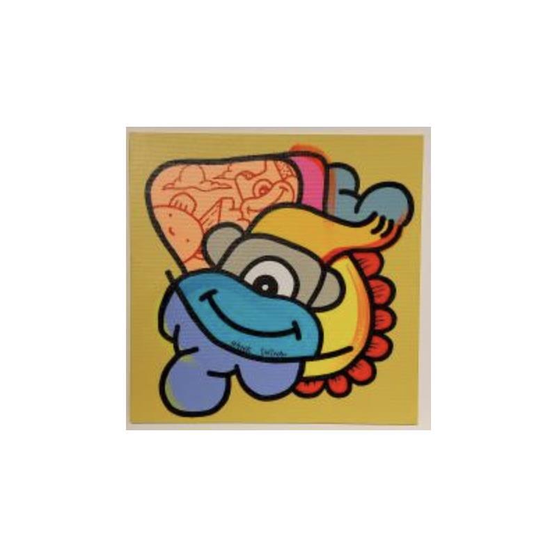 Painting Buko three by Hank China | Painting Pop-art Acrylic Posca