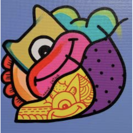 Painting Buko four by Hank China | Painting Pop-art Acrylic, Posca