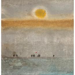 Painting Bérénice by Manconi Gil | Painting Subject matter Metal, Upcycling Landscapes, Pop icons