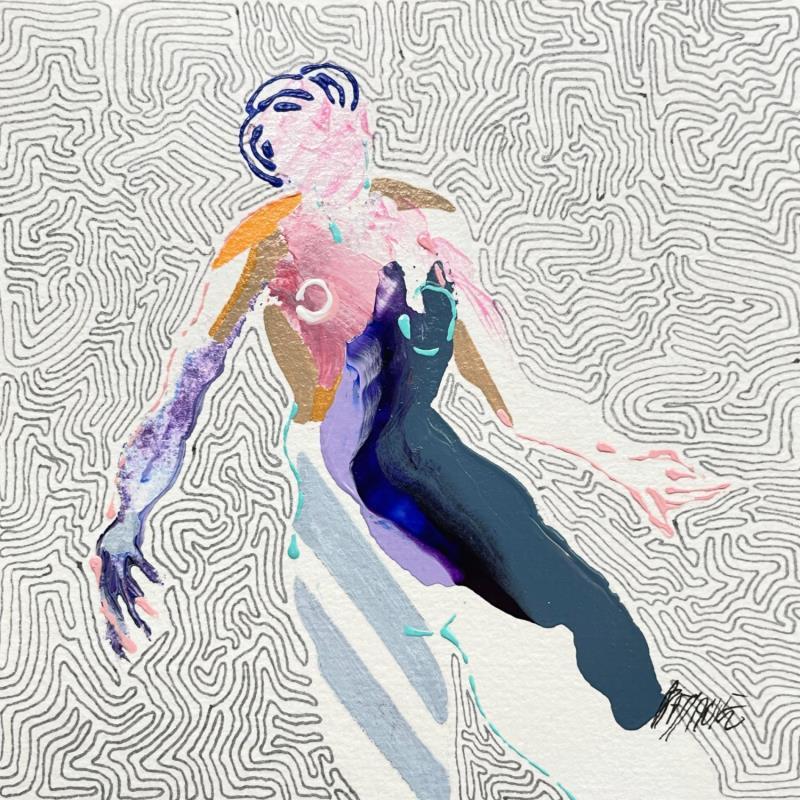 Peinture Impulse of joy par Cressanne | Tableau Figuratif Nu Acrylique Encre