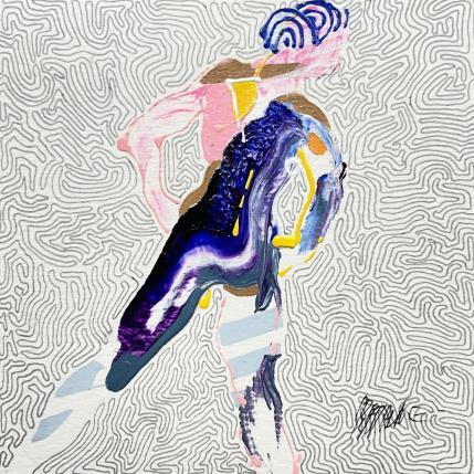 Peinture The keen expectation par Cressanne | Tableau Figuratif Acrylique, Encre Nu