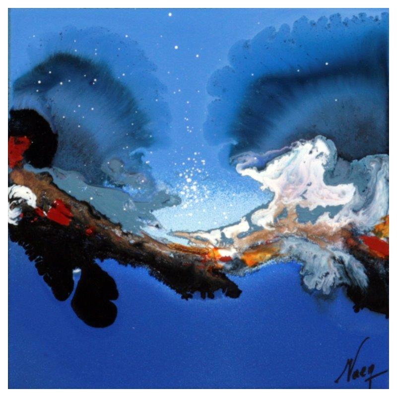 Painting C 2860 by Naen | Painting Abstract Acrylic Ink