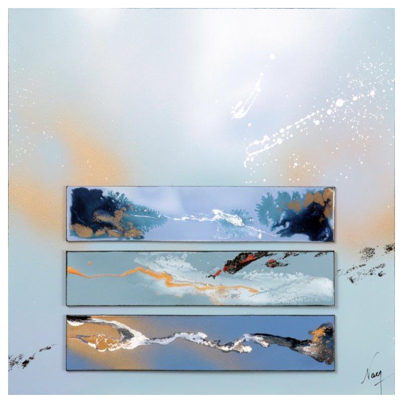 Peinture C2474 par Naen | Tableau Abstrait Acrylique Encre