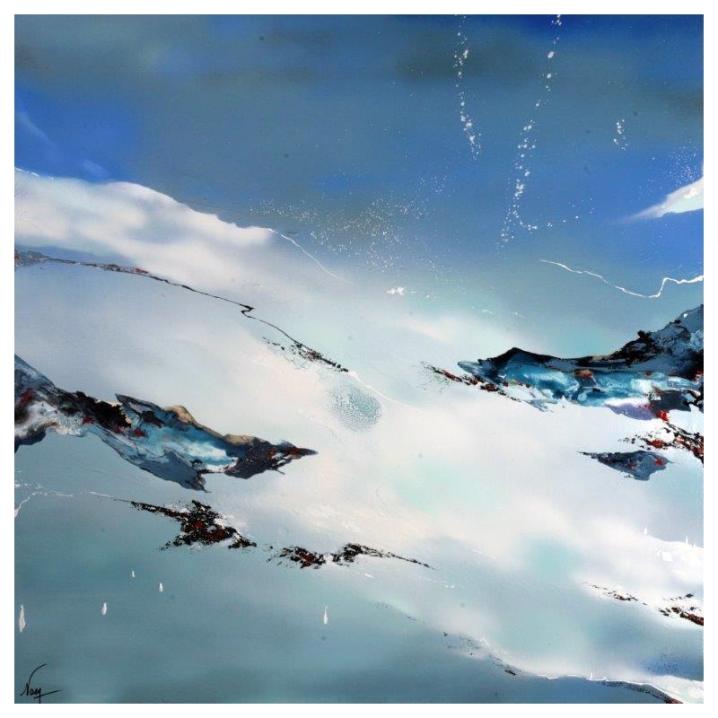 Peinture 592 par Naen | Tableau Abstrait Acrylique Encre