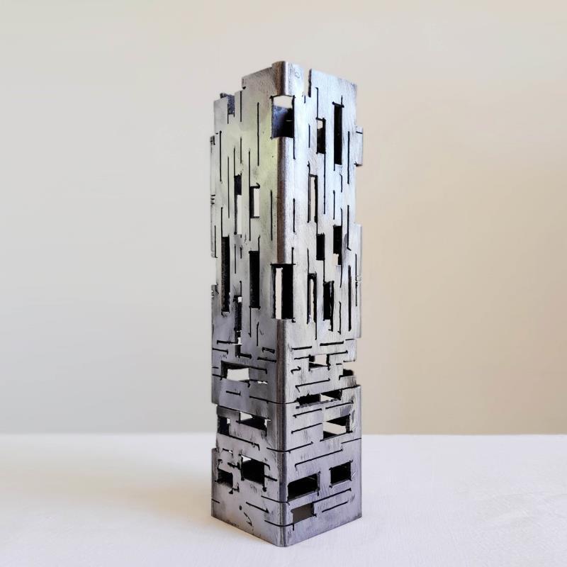 Sculpture Building 19 par Poumès Jérôme | Sculpture Figuratif Urbain Métal