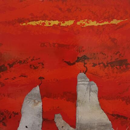 Peinture A 420 par Lemonnier  | Tableau Matiérisme Acrylique, Zinc Paysages