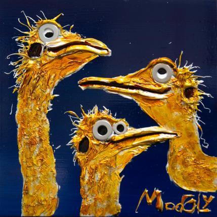 Peinture IDYLLUS par Moogly | Tableau Art Singulier Acrylique, Pigments, Résine Animaux