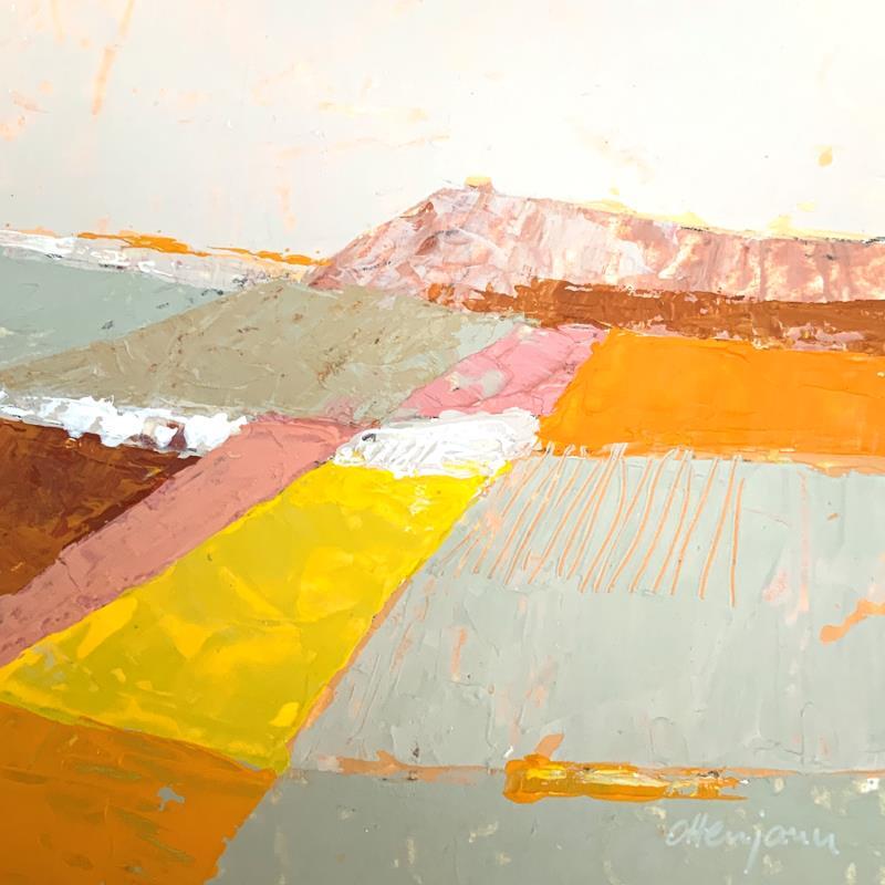 Painting Soirée lumineuse  by Ottenjann Andrea | Painting Abstract Landscapes Acrylic