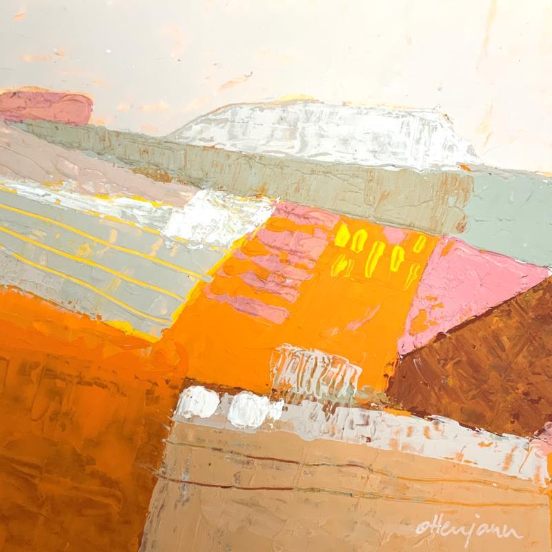 Peinture La lumière du soir  par Ottenjann Andrea | Tableau Abstrait Paysages Acrylique