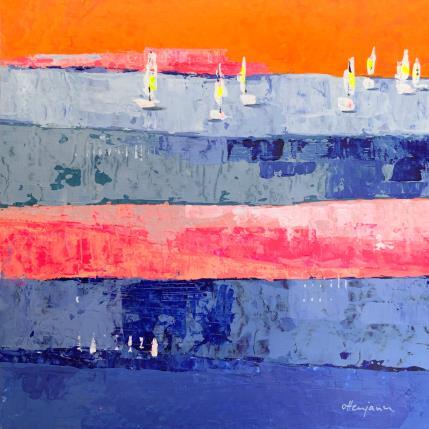 Peinture Regatta  par Ottenjann Andrea | Tableau Abstrait Acrylique Paysages