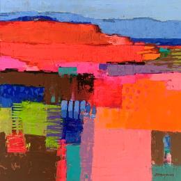 Painting Paysage côtier by Ottenjann Andrea | Painting Abstract Acrylic Landscapes