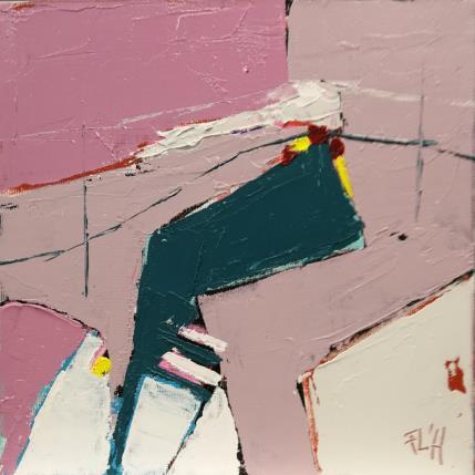 Painting Parcours éclairés by L'huillier Françis | Painting Abstract Oil Landscapes, Pop icons
