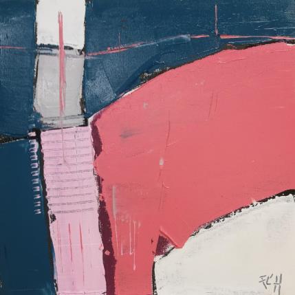 Painting la vie en rose by L'huillier Françis | Painting Abstract Oil Landscapes
