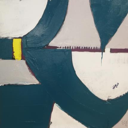Painting en circuit court by L'huillier Françis | Painting Abstract Oil Landscapes