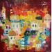 Peinture Shéhérazade par Bastide d´Izard Armelle | Tableau Abstrait Paysages Architecture Acrylique