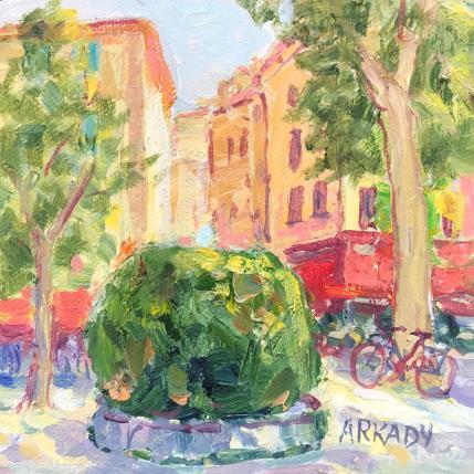 Peinture Le grillon par Arkady | Tableau Figuratif Huile