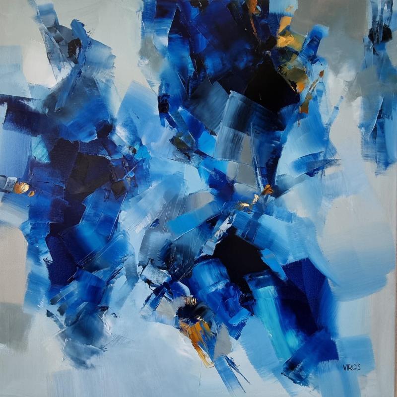 Peinture In the evening glow par Virgis | Tableau Abstrait Minimaliste Huile