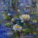 Painting F1009 Nenuphars en eclat  by Malynovska Iryna | Painting Raw art Nature Oil