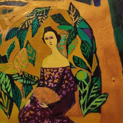 Peinture I think of you par Sundblad Silvina | Tableau Art naïf Acrylique, Pastel