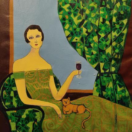 Peinture Good company par Sundblad Silvina | Tableau Art naïf Acrylique, Pastel