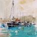 Painting la rade by Poumelin Richard | Painting Figurative Marine Oil Acrylic