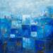 Painting Sonate bleu 1  by Solveiga | Painting Acrylic