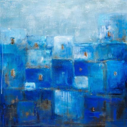 Peinture Sonate bleu 1  par Solveiga | Tableau  Acrylique