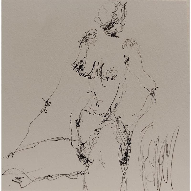 Peinture Sabine par Sahuc François | Tableau Figuratif Nu Acrylique