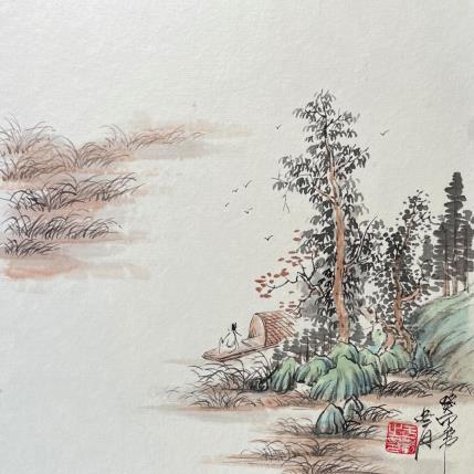 Gemälde Boat  von Yu Huan Huan | Gemälde Figurativ Tinte Landschaften