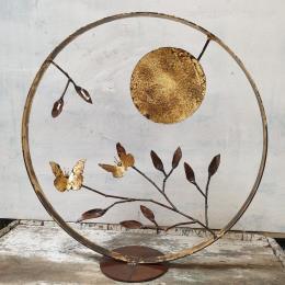 Skulptur Papillons de nuit von Eres Nicolas | Skulptur Figurativ Metall Tiere