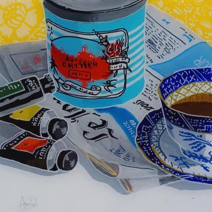 Painting Jean Paul aimait Libération by Auriol Philippe | Painting Figurative Acrylic, Plexiglass, Posca Pop icons, Still-life