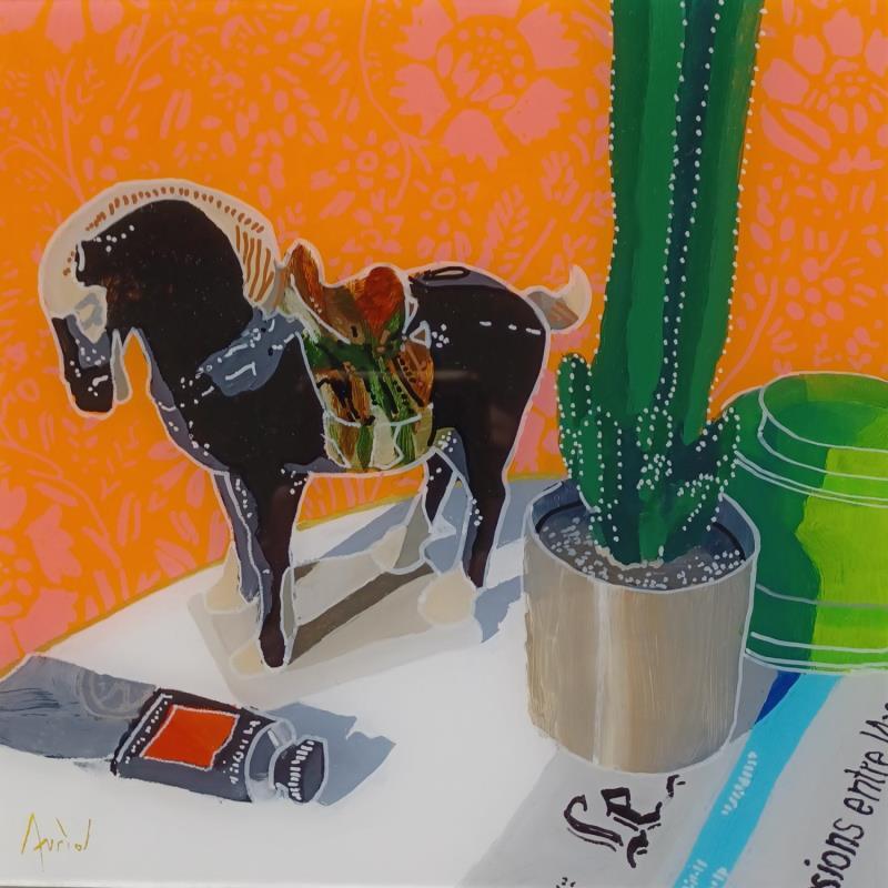 Peinture Les nouvelles apaisaient peu par Auriol Philippe | Tableau Figuratif Natures mortes Plexiglas Acrylique Posca