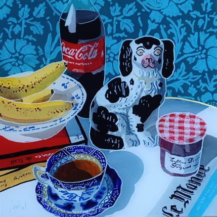 Peinture Francis préférait boire chaud par Auriol Philippe | Tableau Figuratif Acrylique, Plexiglas, Posca Natures mortes