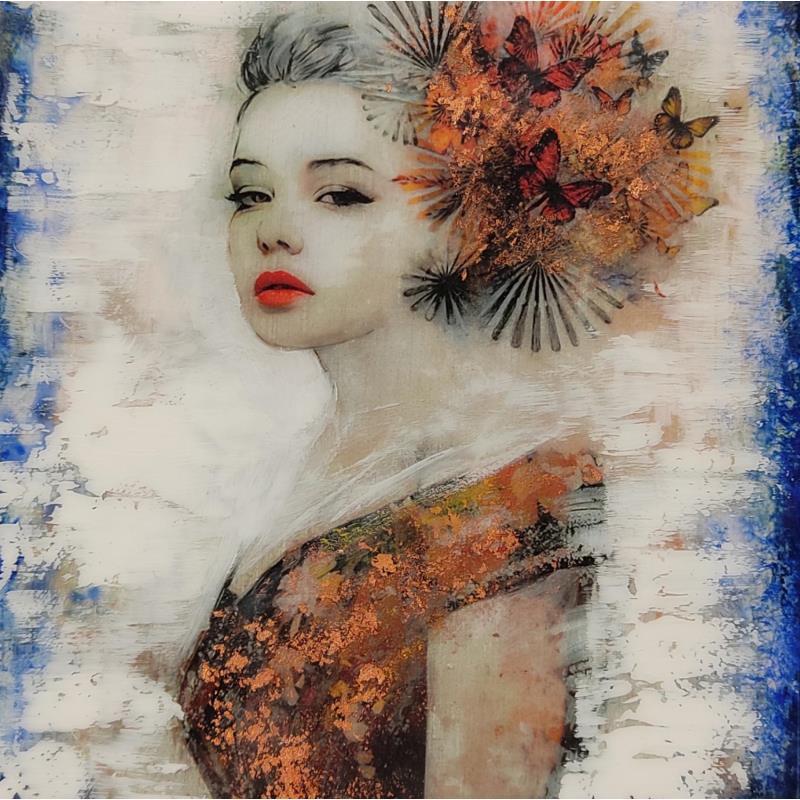 Painting cristina by Bofill Laura | Painting Figurative Portrait Acrylic Resin