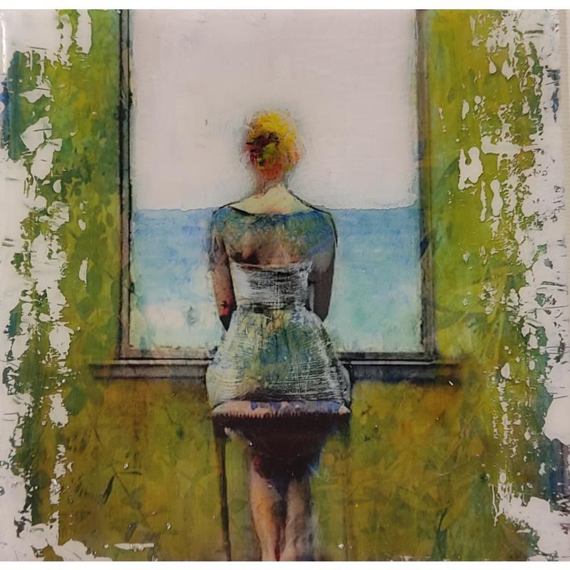 Peinture esperar II par Bofill Laura | Tableau Figuratif Portraits Acrylique Résine