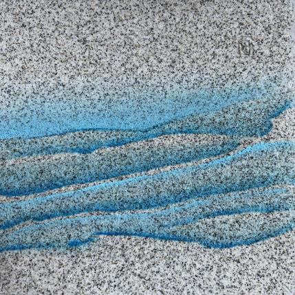 Peinture Carré Découverte 1 par CMalou | Tableau Matiérisme Carton, Sable Minimaliste