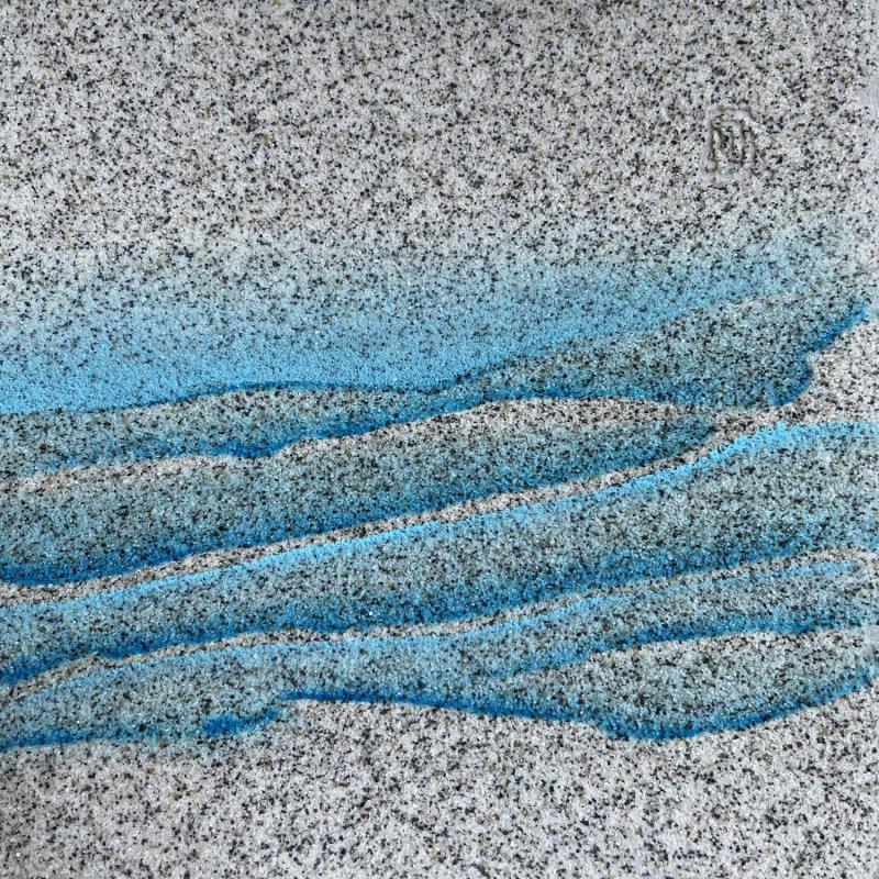 Painting Carré Découverte 1 by CMalou | Painting Subject matter Minimalist Cardboard Sand