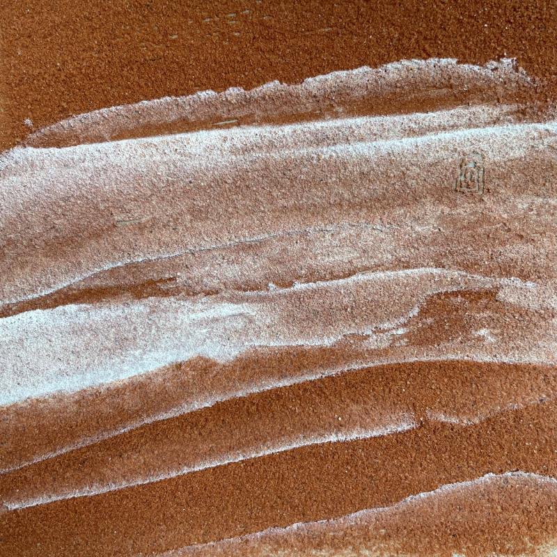 Painting Carré Découverte 4 by CMalou | Painting Subject matter Minimalist Sand