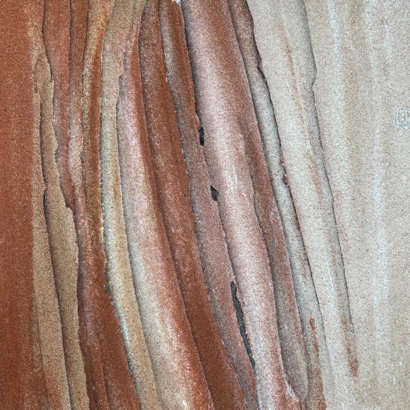 Peinture Carré Tranquille 2 par CMalou | Tableau Matiérisme Minimaliste Sable