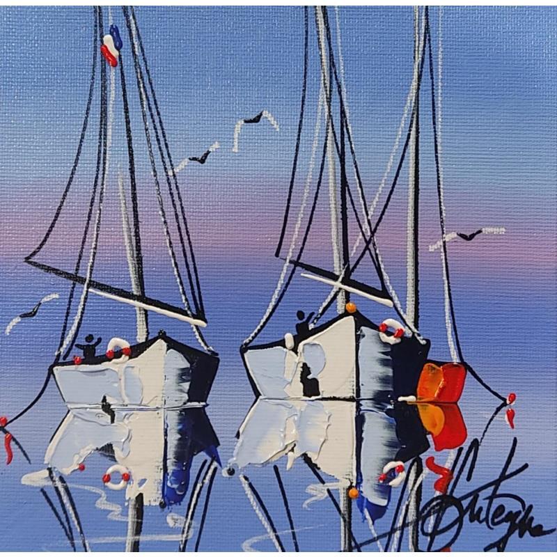 Painting Les Flots by Fonteyne David | Painting Figurative Marine Acrylic