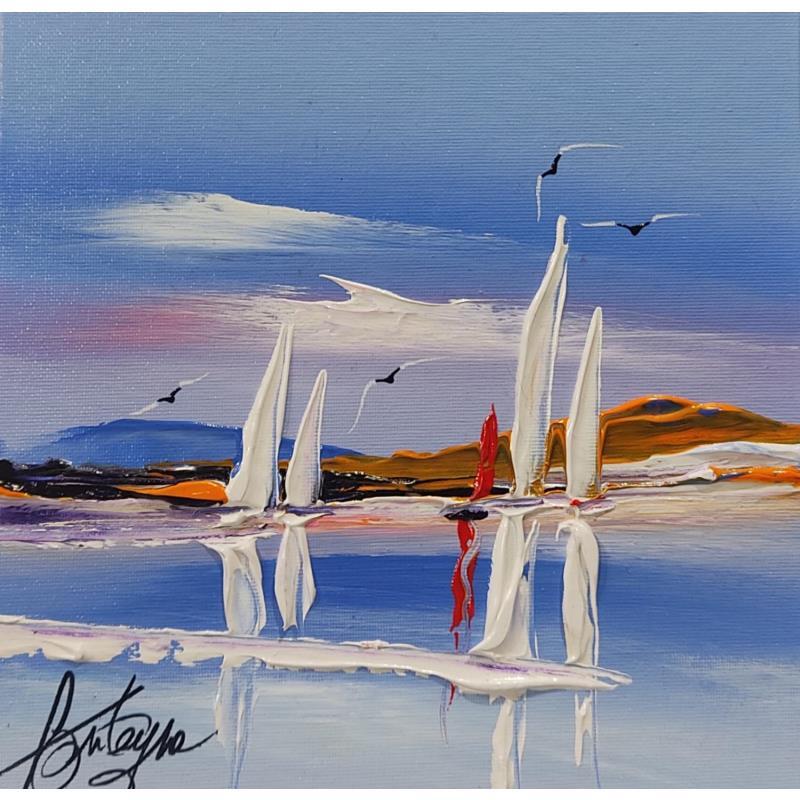 Painting Viens vite by Fonteyne David | Painting Figurative Marine Acrylic